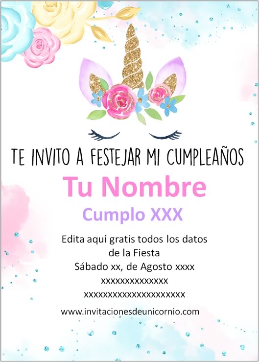 Unicornio Invitaciones Invitaciones De Unicornio Fiesta De Porn Sex 