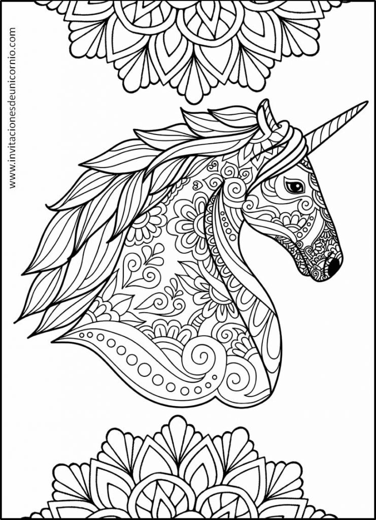 Mandalas De Unicornio Para Colorear