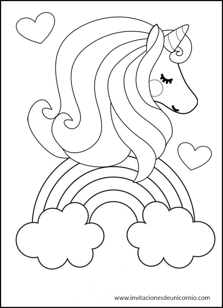 Las Mejores imágenes de Unicornio para colorear gratis【2020】